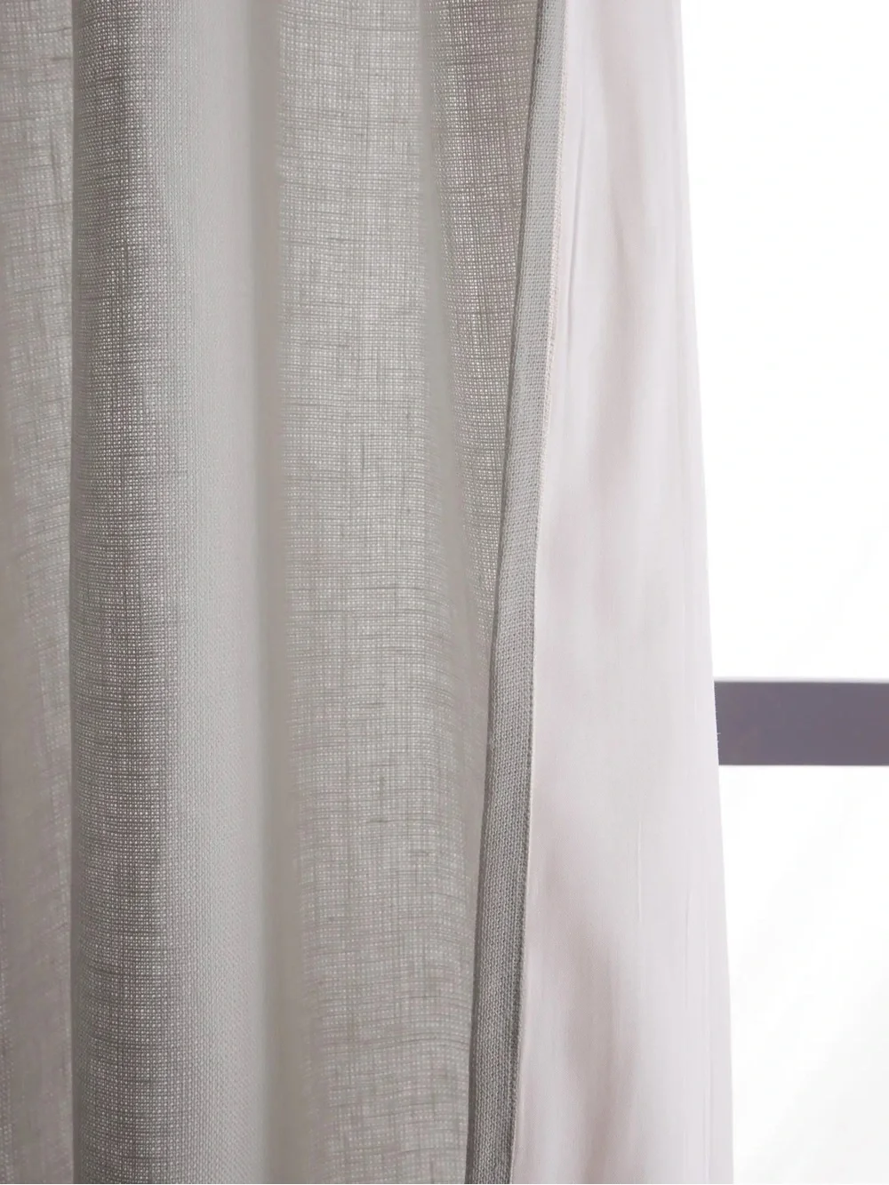 QUINCE Set Of 2 48x108 Heavyweight European Linen Curtains Cloud 9215